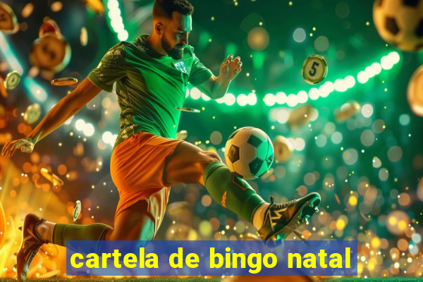 cartela de bingo natal